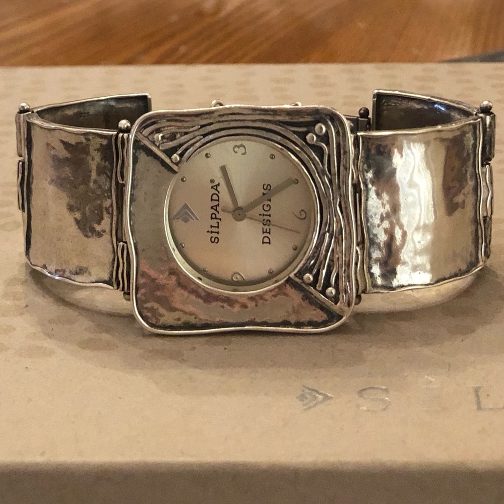 Vintage Silpada Solid Square Link Sterling Silver… - image 6